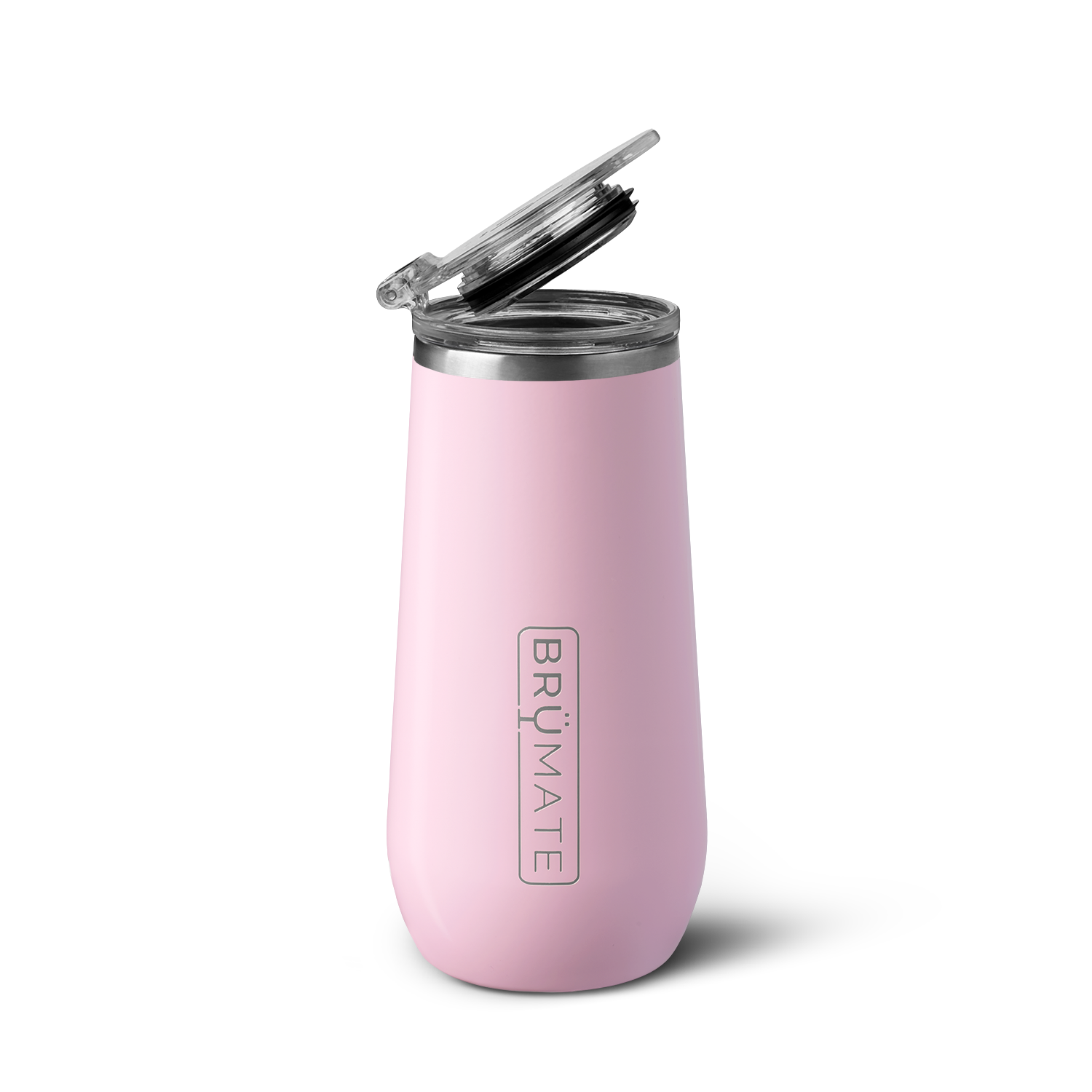 Champagne Flute | Glitter Rose Gold | 12oz