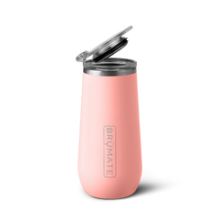 Champagne Flute | Glitter Rose Gold | 12oz
